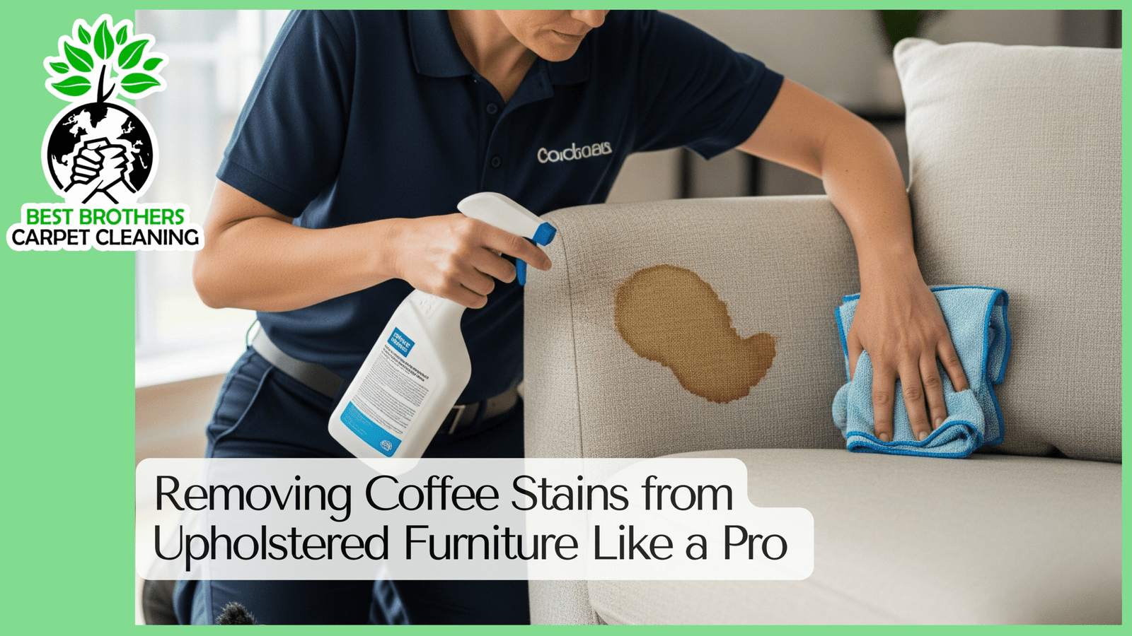 Removing Coffee Stains from Upholstered
