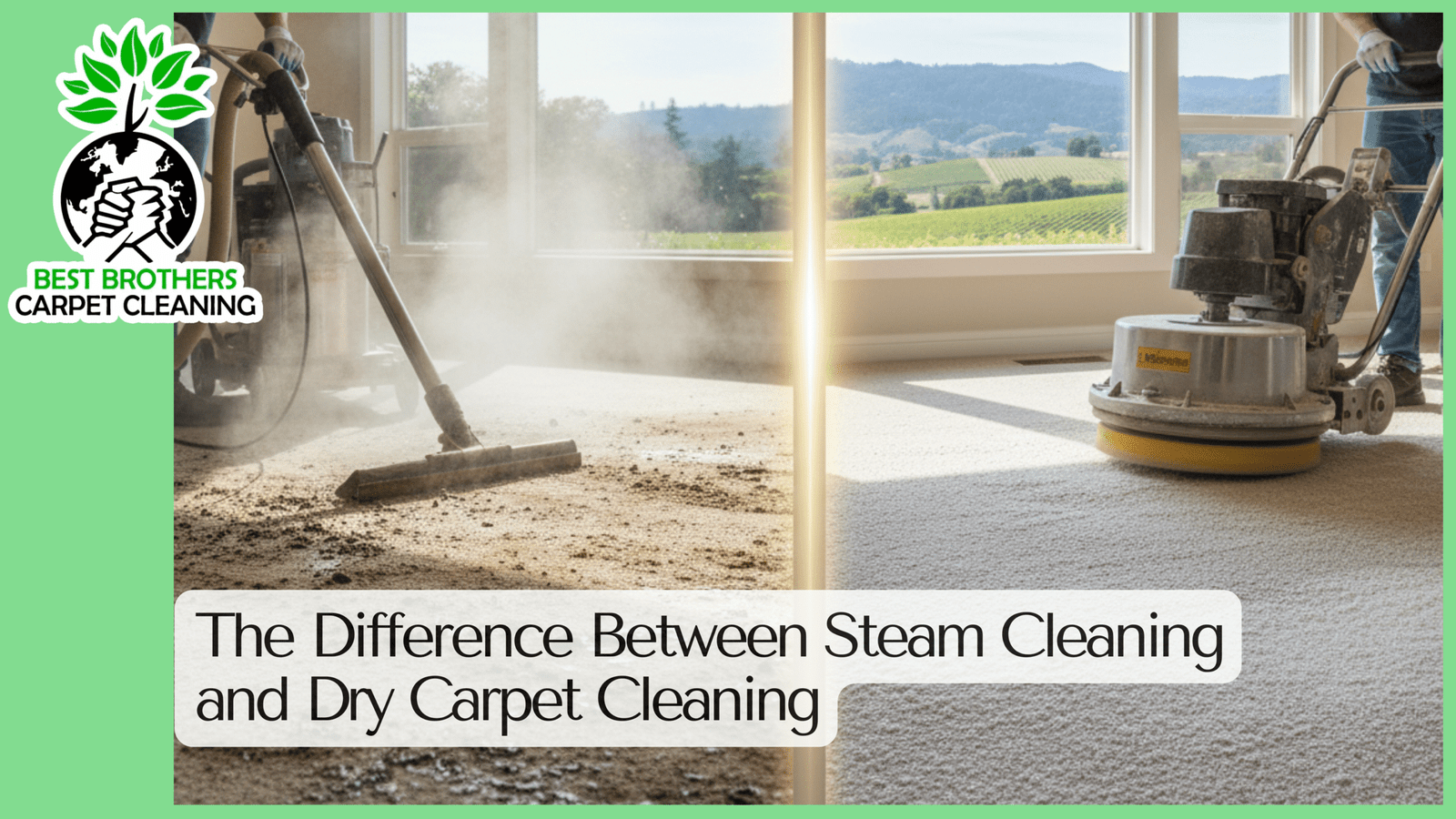 The Difference Between Steam Cleaning and Dry Carpet Cleaning for North Bay Area Residences