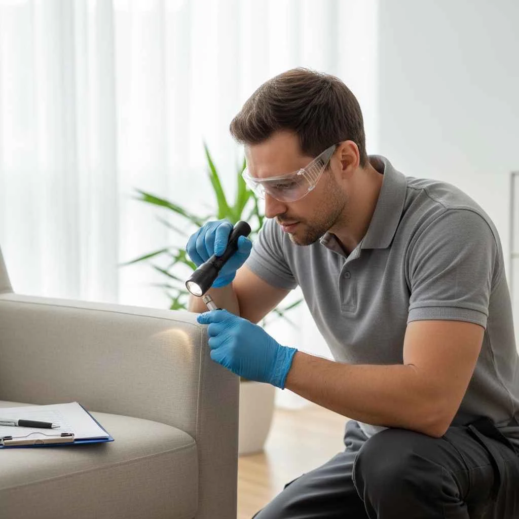 Removing Grease Stains from North Bay Area Upholstery 1 professional upholstery inspection before cleaning