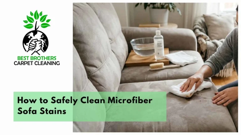How to Safely Clean Microfiber Sofa Stains